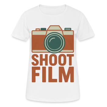 Shoot Film Retro Camera - Women's Breathable T-Shirt - white - Front - AI Model Female 172 dark (172cm)