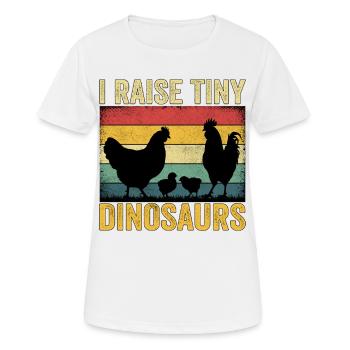 I Raise Tiny Dinosaurs - Women's Breathable T-Shirt - white - Front - AI Model Female 172 dark (172cm)