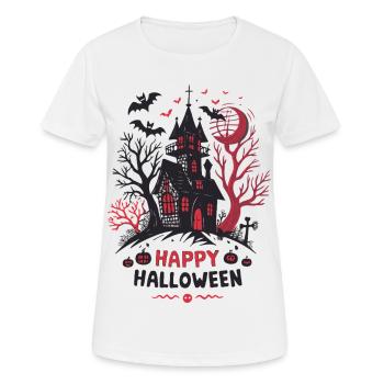 Maison Hantée Halloween - T-shirt respirant Femme - blanc - Devant - AI Model Female 172 dark (172cm)