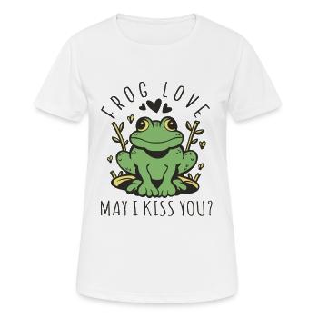 J’ai besoin de t’embrasser pour me débarrasser du sort - T-shirt respirant Femme - blanc - Devant - AI Model Female 172 dark (172cm)