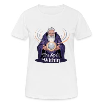 Magicien Sorcier - T-shirt respirant Femme - blanc - Devant - AI Model Female 172 dark (172cm)
