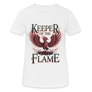 Phönix – Keeper of the Flame - Frauen T-Shirt atmungsaktiv - Weiß - Vorne - AI Model Female 172 dark (172cm)