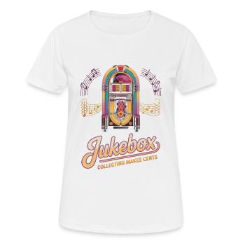 Jukebox Collectors Jukebox Collecting Makes Cents - Women's Breathable T-Shirt - white - Front - AI Model Female 172 dark (172cm)