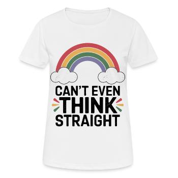 Regenbogen Wolken Jubel - Frauen T-Shirt atmungsaktiv - Weiß - Vorne - AI Model Female 172 dark (172cm)