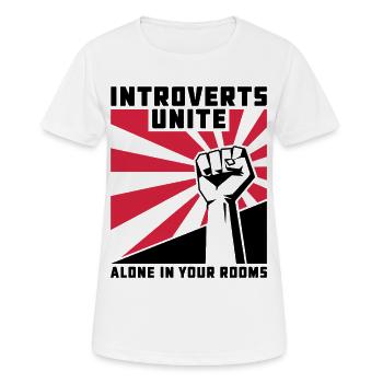 Red Sunbeam Burst - Women's Breathable T-Shirt - white - Front - AI Model Female 172 dark (172cm)