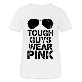 Les durs à cuire portent du rose - T-shirt respirant Femme - blanc - Devant - AI Model Female 172 dark (172cm)