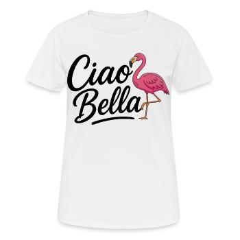 Ciao Bella - Women's Breathable T-Shirt - white - Front - AI Model Female 172 dark (172cm)
