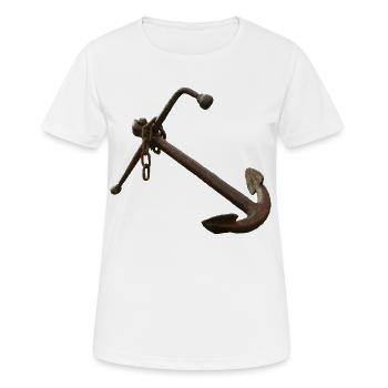 Rusted Anchor Nautical - Women's Breathable T-Shirt - white - Front - AI Model Female 172 dark (172cm)