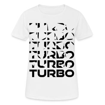 Mosaïque turbo - T-shirt respirant Femme - blanc - Devant - AI Model Female 172 dark (172cm)