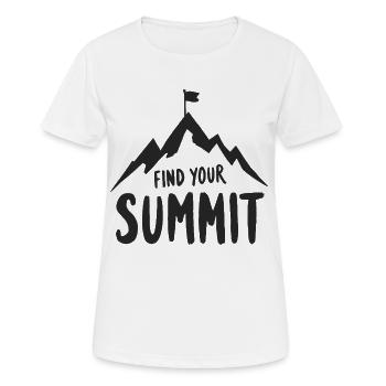 Trouvez votre sommet - T-shirt respirant Femme - blanc - Devant - AI Model Female 172 dark (172cm)
