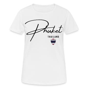 Elegantes Design Phuket, thailändischer Stolz - Frauen T-Shirt atmungsaktiv - Weiß - Vorne - AI Model Female 172 dark (172cm)