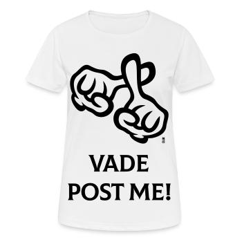 Vade Postez-moi ! (Croix / Bible / Religion / 1C) - T-shirt respirant Femme - blanc - Devant - AI Model Female 172 dark (172cm)