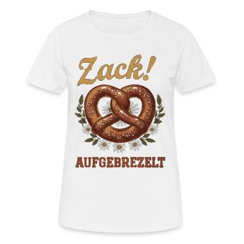 Pretzel Bavaria Dressed Up Pretty Beer Bavarian - Women's Breathable T-Shirt - white - Front - AI Model Female 172 dark (172cm)