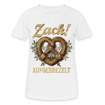 Pretzel Bavaria Dressed Up Pretty Beer Bavarian - Women's Breathable T-Shirt - white - Front - AI Model Female 172 dark (172cm)