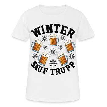 Winter Booze Squad - Women's Breathable T-Shirt - white - Front - AI Model Female 172 dark (172cm)