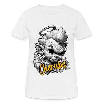 Cherubs Halo Ink Rebellious - Women's Breathable T-Shirt - white - Front - AI Model Female 172 dark (172cm)