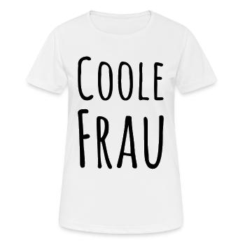 Voici à quoi ressemble une femme cool - T-shirt respirant Femme - blanc - Devant - AI Model Female 172 dark (172cm)