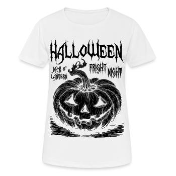 Halloween Jack O'Lantern Black Design - Women's Breathable T-Shirt - white - Front - AI Model Female 172 dark (172cm)