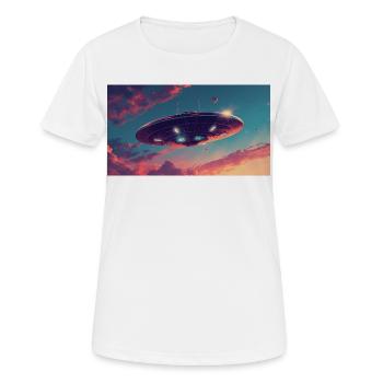 Style OVNI - T-shirt respirant Femme - blanc - Devant - AI Model Female 172 dark (172cm)