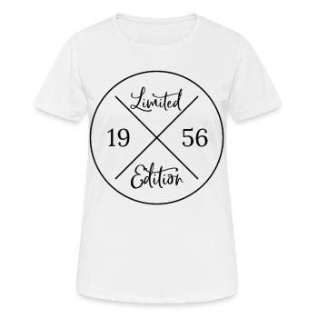 Limited edition 1956 - 70. Geburtstag Geschenk - Frauen T-Shirt atmungsaktiv - Weiß - Vorne - AI Model Female 172 dark (172cm)