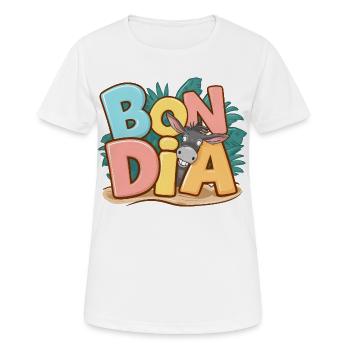 Geschenk Katalanische Kultur Gut Dia Ausdruck Region - Frauen T-Shirt atmungsaktiv - Weiß - Vorne - AI Model Female 172 dark (172cm)