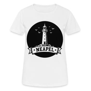Phare de Naples Italie Point de repère - T-shirt respirant Femme - blanc - Devant - AI Model Female 172 dark (172cm)
