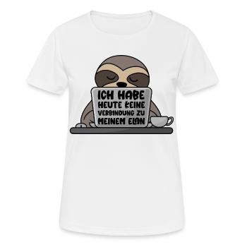 Je n’ai aucun lien avec mon élan aujourd’hui - T-shirt respirant Femme - blanc - Devant - AI Model Female 172 dark (172cm)