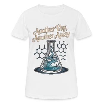 Lab Technician Another Day Another Medical Lab - Frauen T-Shirt atmungsaktiv - Weiß - Vorne - AI Model Female 172 dark (172cm)