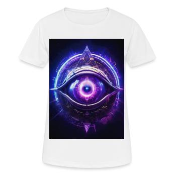 Brow Chakra – Ajna: The Third Eye - Women's Breathable T-Shirt - white - Front - AI Model Female 172 dark (172cm)