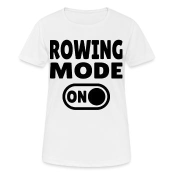 Mode d’aviron ON - Rudern - T-shirt respirant Femme - blanc - Devant - AI Model Female 172 dark (172cm)