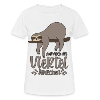 Sloth Sleepyhead Only a quarter of a year left - Women's Breathable T-Shirt - white - Front - AI Model Female 172 dark (172cm)