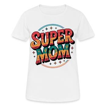 Supermom Desert Colors Design - T-shirt respirant Femme - blanc - Devant - AI Model Female 172 dark (172cm)