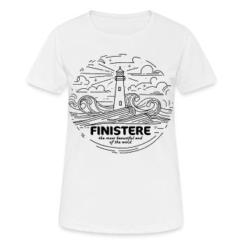 Finistère Souvenir Bretagne Pride - Women's Breathable T-Shirt - white - Front - AI Model Female 172 dark (172cm)