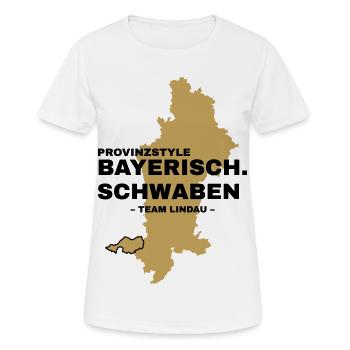 Souabe | LINDAU - T-shirt respirant Femme - blanc - Devant - AI Model Female 172 dark (172cm)