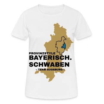 Souabe | AUGSBOURG - T-shirt respirant Femme - blanc - Devant - AI Model Female 172 dark (172cm)