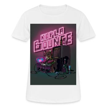 Bear Neon DJ Night - Women's Breathable T-Shirt - white - Front - AI Model Female 172 dark (172cm)