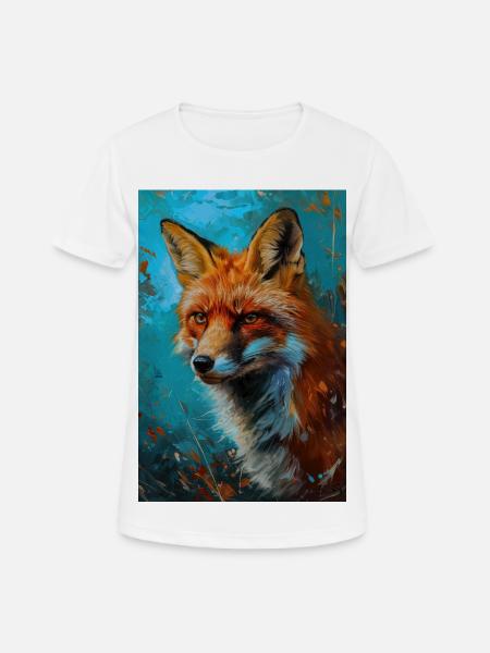 Illustration of a fox - Women's Breathable T-Shirt - white