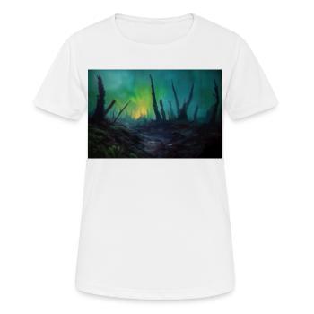 Dark fantasy illustration - T-shirt respirant Femme - blanc - Devant - AI Model Female 172 dark (172cm)