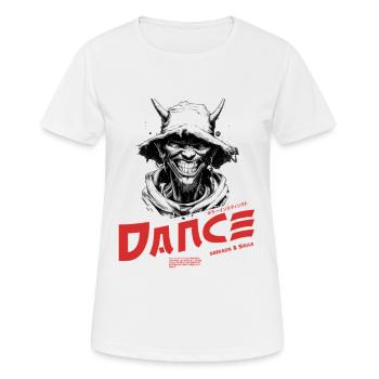 Logo de danse rouge Énergie - T-shirt respirant Femme - blanc - Devant - AI Model Female 172 dark (172cm)