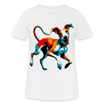 Silly Galgo Nr6 - Women's Breathable T-Shirt - white - Front - AI Model Female 172 dark (172cm)