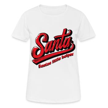 Santa's Little Helper - Women's Breathable T-Shirt - white - Front - AI Model Female 172 dark (172cm)