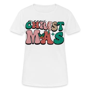 Christmas - Frauen T-Shirt atmungsaktiv - Weiß - Vorne - AI Model Female 172 dark (172cm)