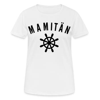 Mamitän Muttertag beste Mama Anker - Frauen T-Shirt atmungsaktiv - Weiß - Vorne - AI Model Female 172 dark (172cm)
