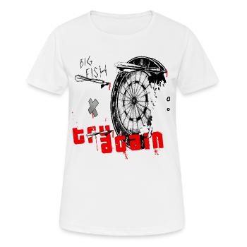dard - T-shirt respirant Femme - blanc - Devant - AI Model Female 172 dark (172cm)