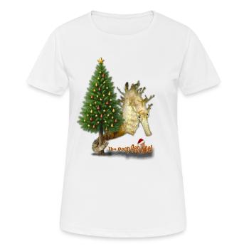 Weihnachtsgrüße aus dem Riff - Frauen T-Shirt atmungsaktiv - Weiß - Vorne - AI Model Female 172 dark (172cm)