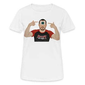 BRAIN PROCESSOR - geek & scifi - T-shirt respirant Femme - blanc - Devant - AI Model Female 172 dark (172cm)