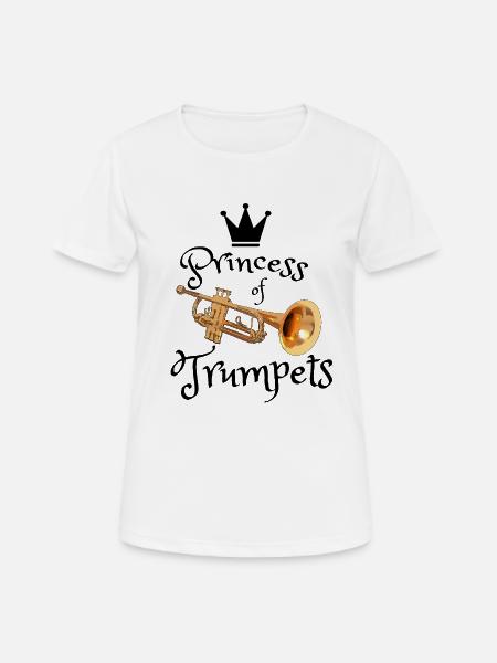 Golden Trumpet Crown - Women's Breathable T-Shirt - white