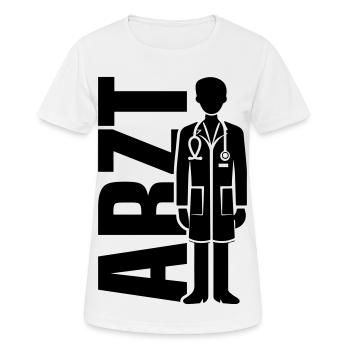 Arzt Doktor - Frauen T-Shirt atmungsaktiv - Weiß - Vorne - AI Model Female 172 dark (172cm)