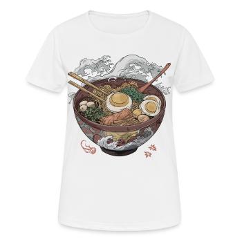 Grand bol de ramen - T-shirt respirant Femme - blanc - Devant - AI Model Female 172 dark (172cm)