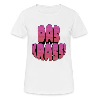 Das krass! - Frauen T-Shirt atmungsaktiv - Weiß - Vorne - AI Model Female 172 dark (172cm)